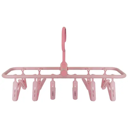 Happy Family Square Easy Cloth Drying - 10 Clips (Pink)