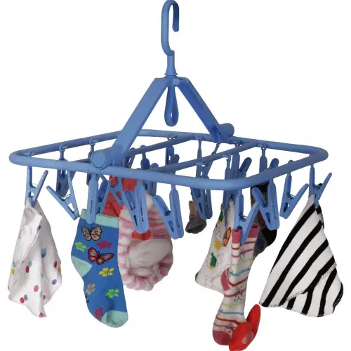 Happy Family Square Easy Cloth Drying- 20 Clips (Blue)