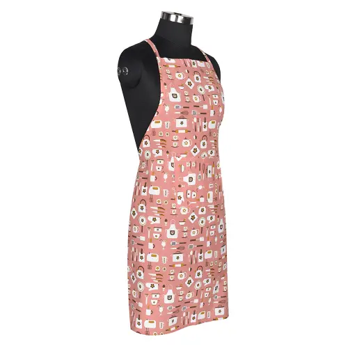 Sevenstar Cotton Kitchen Apron - Brown