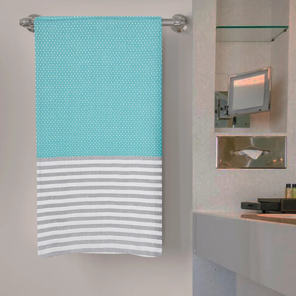 Anju Fabric Bath Towel 165 GSM (Green) - 75x150 cm