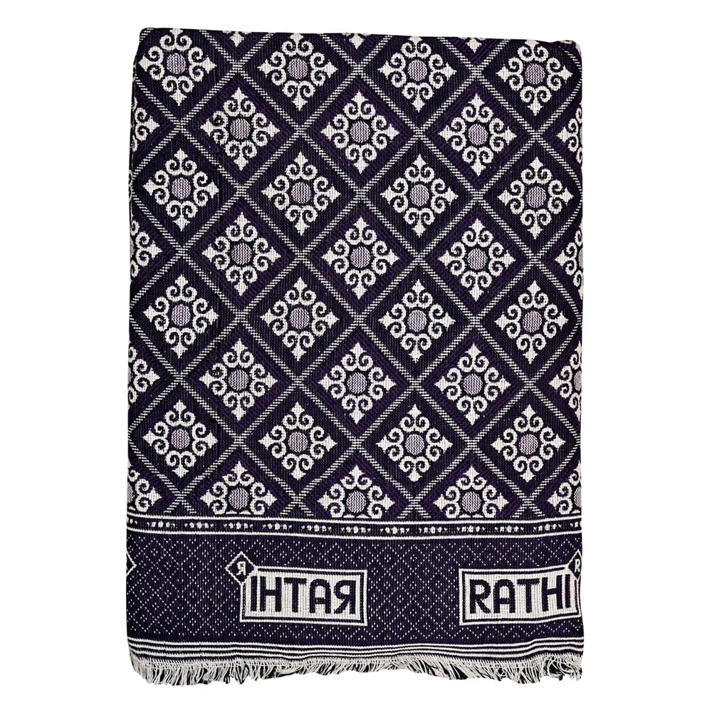 Rathi Solapur Chaddar 340 GSM (Navy Blue) - 145x220 cm