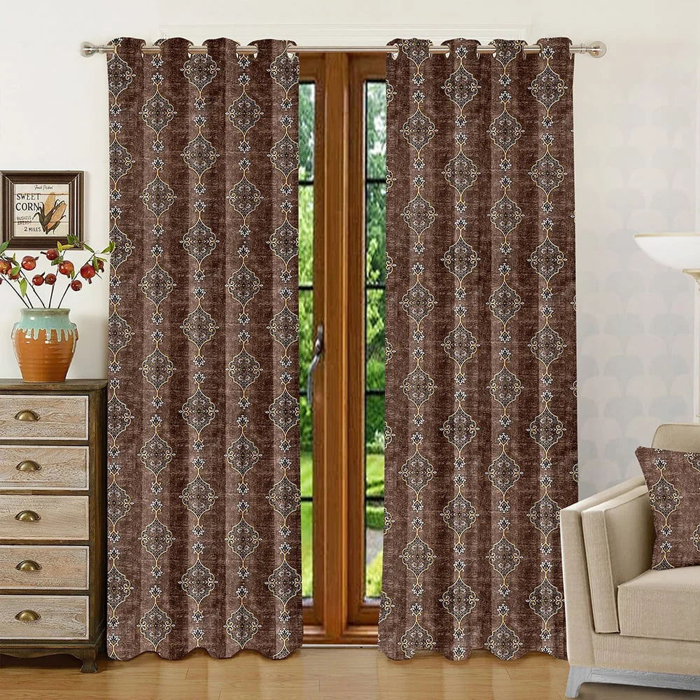 Shanplus Marigold Door Curtain (Coffee) 112 x 210 cm