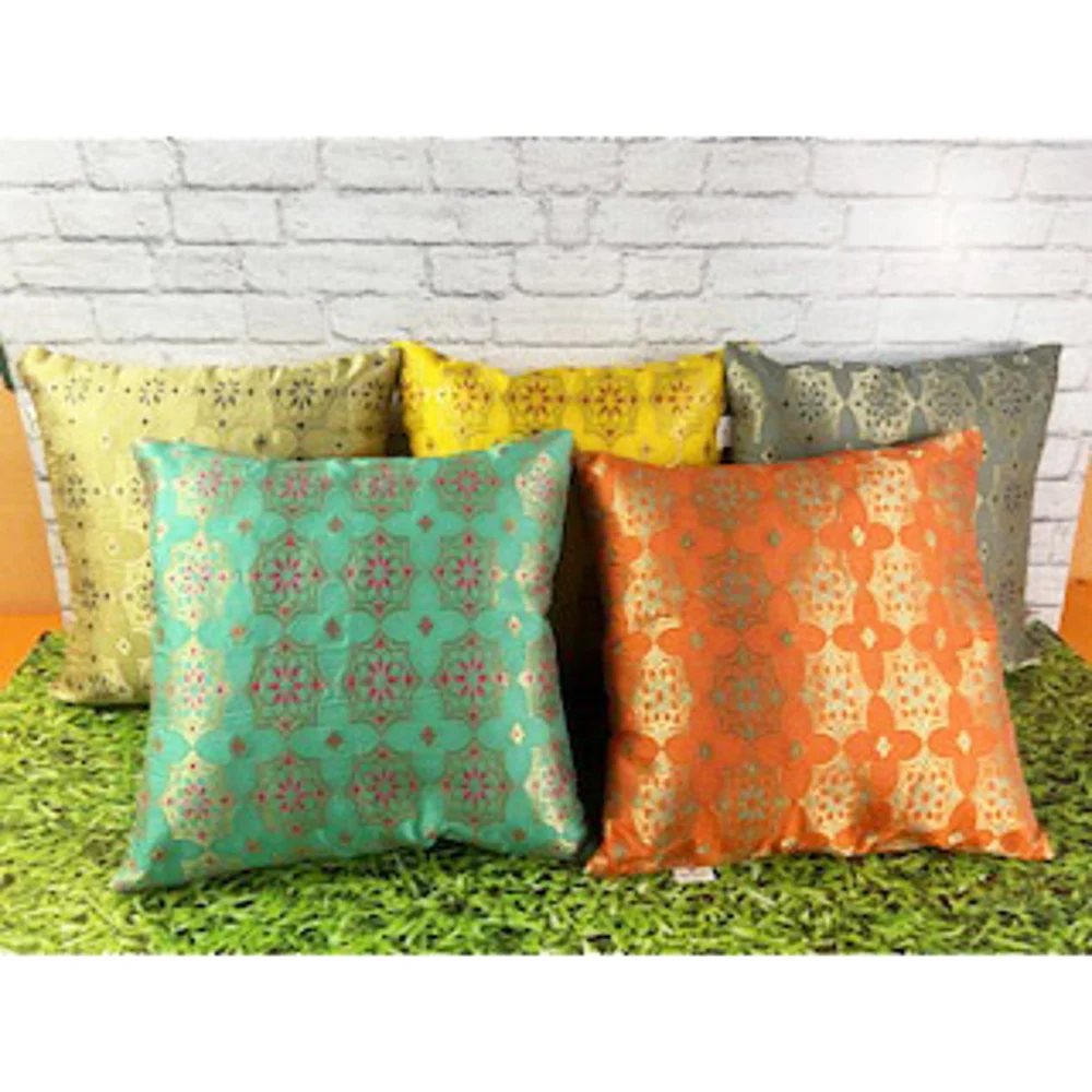 Pink Parrot Polyester Cushion Cover (D3) - 40X40cm - 5 Units