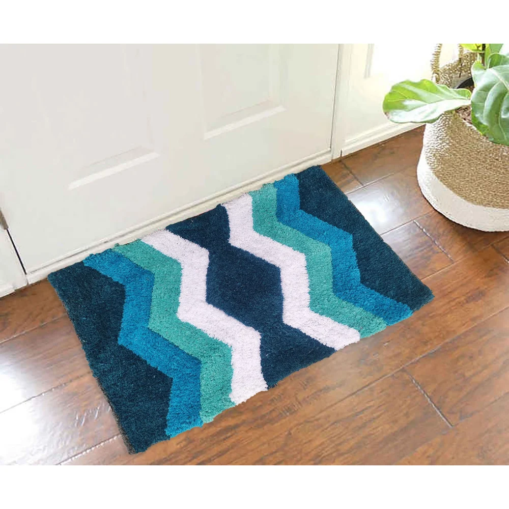 Elegant Weavers Suez Door Mat (Blue) - 38x58 cm