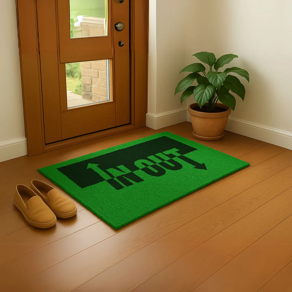 Elegant Weavers In Out Doormat (Green) - 38 x 58 cm