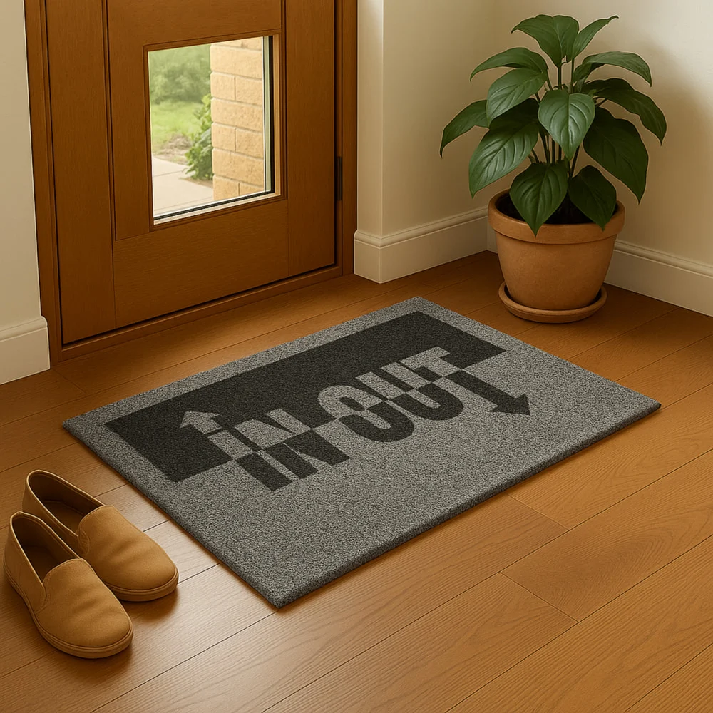 Elegant Weavers In Out Doormat (Grey) - 38 x 58 cm