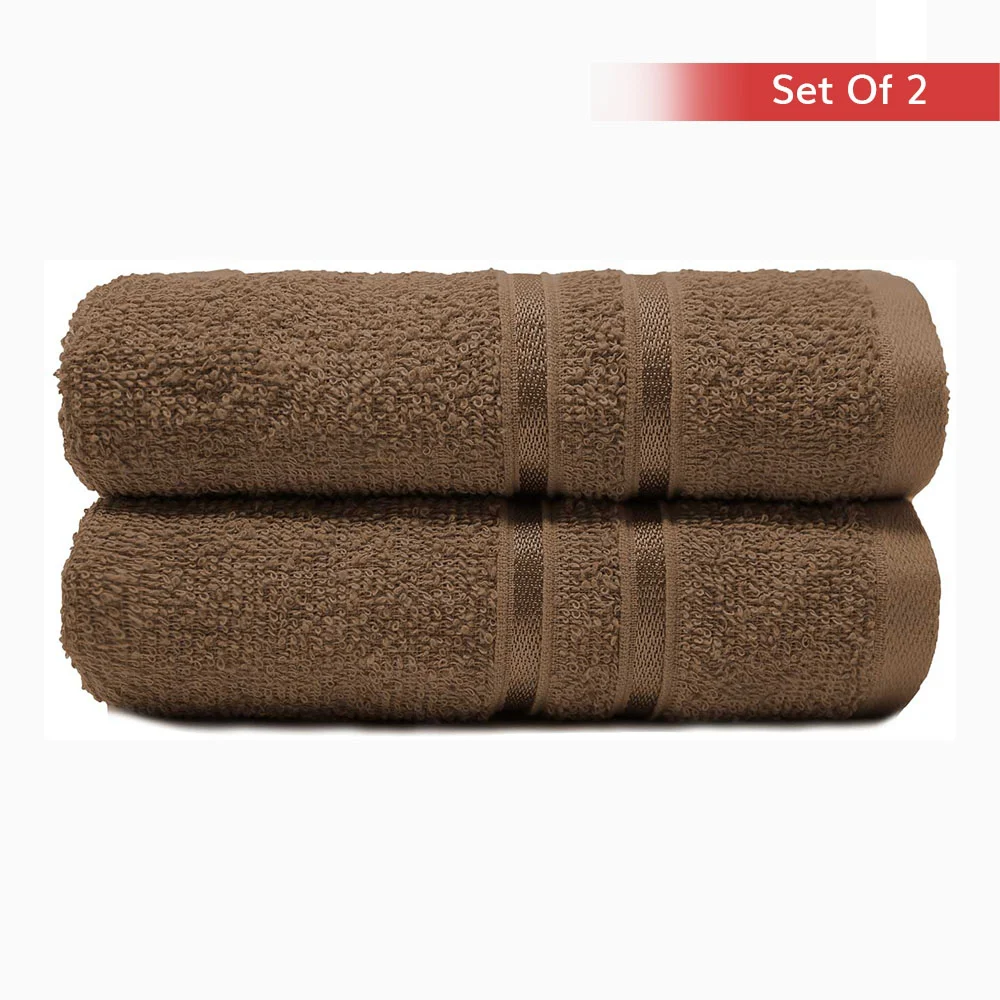 Trident Home Elegance Cl Hnd Towel 400 Gsm (Coconut Shell) 40 x 60 cm - Pack Of 2