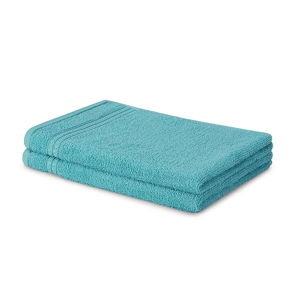 Welspun Glisten Everyday Hand Towel (40 x 60 cm) Blue Turqouise - Pack Of 2