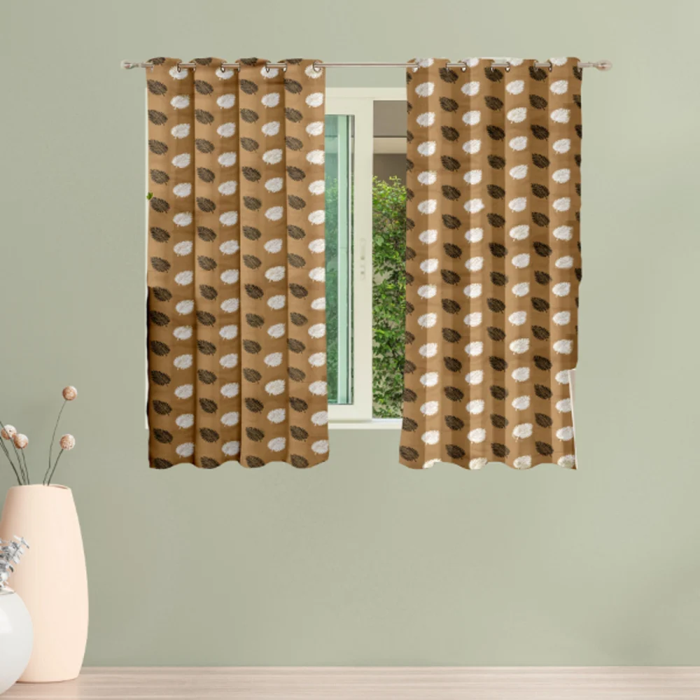 Shanplus Supernova 5 Feet Window Curtain (Cadbury) 112 x 150 cm