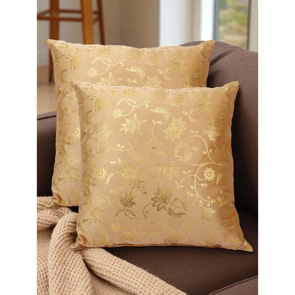Cosycloud Decorative Floral Filled Cushion 40 x 40 cm - Set Of 2