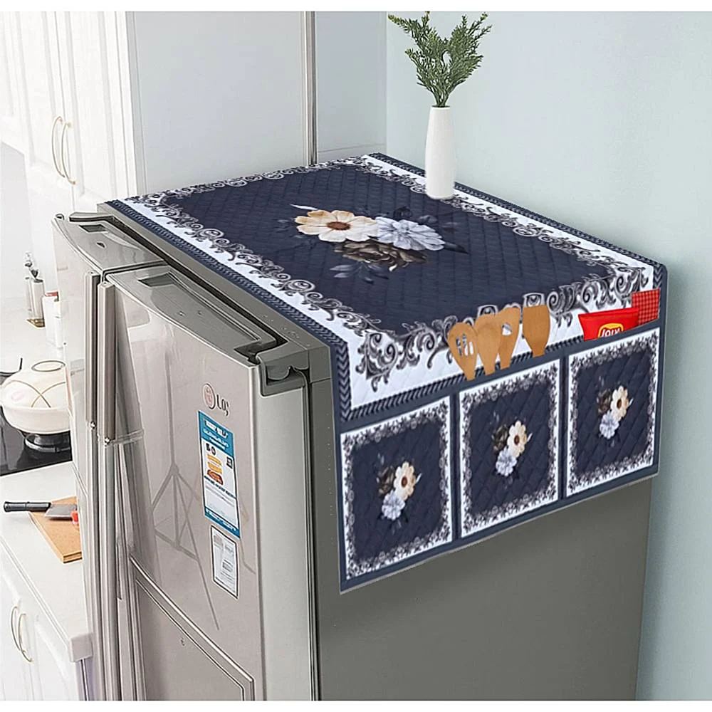 MHF Lotus Fridge Top Cover 02 (Grey) - 55 x 106 cm