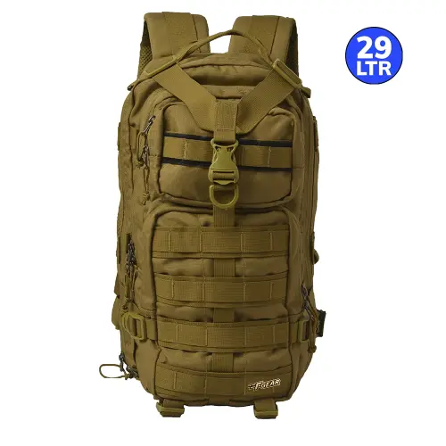 F Gear Military Tactical Laptop Backpack (Khaki) - 29 L