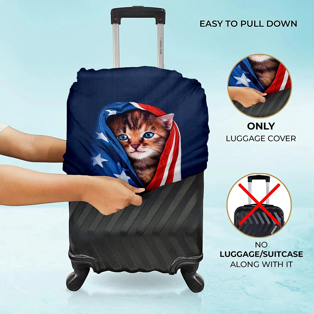 Cortina Polyester Cover For Luggage Trolley Bag Blue 11 - Small