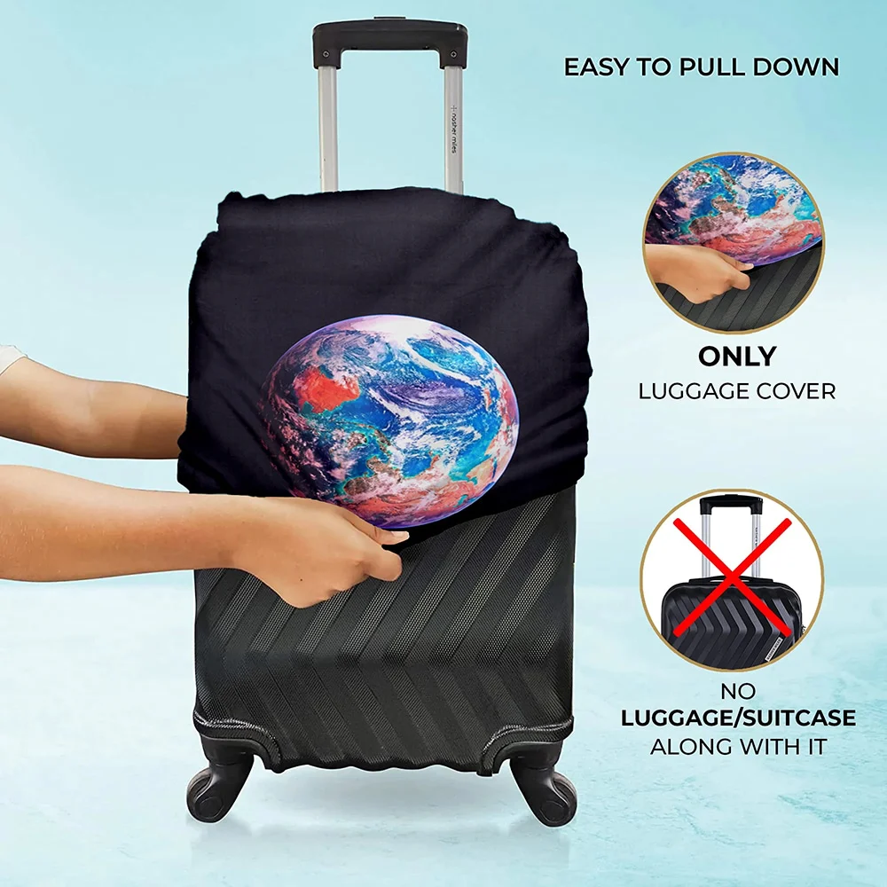 Cortina Polyester Cover For Luggage Trolley Bag Black - Small