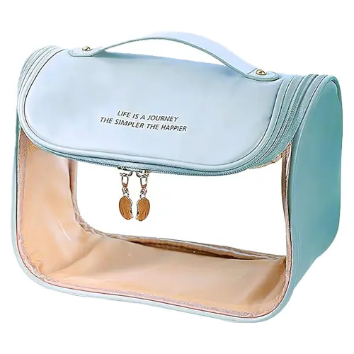 Cortina Hooking Cosmetic Organiser Bag - Light Blue