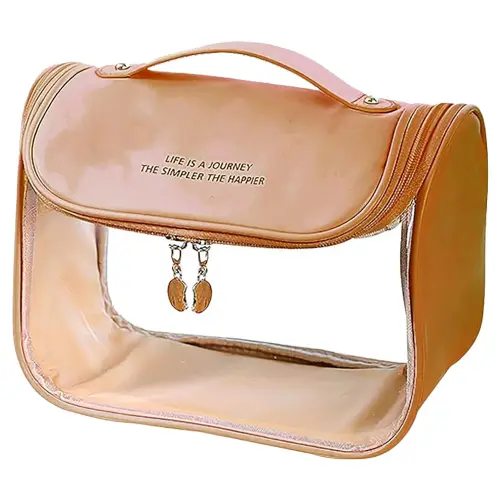 Cortina Hooking Cosmetic Organiser Bag - Brown