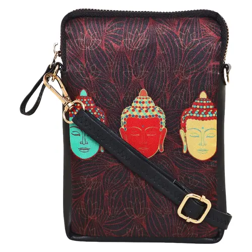 Sabhyata Buddha Design SM02-03 Sling Bag (Black)