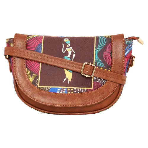 Sabhyata Warli Design SS01-15 Sling Bag (Blue)