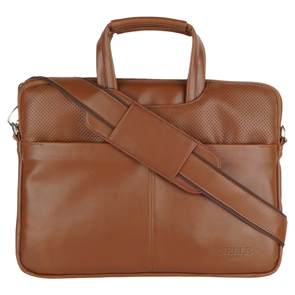 Anna Claire Laptop Bag - Tan