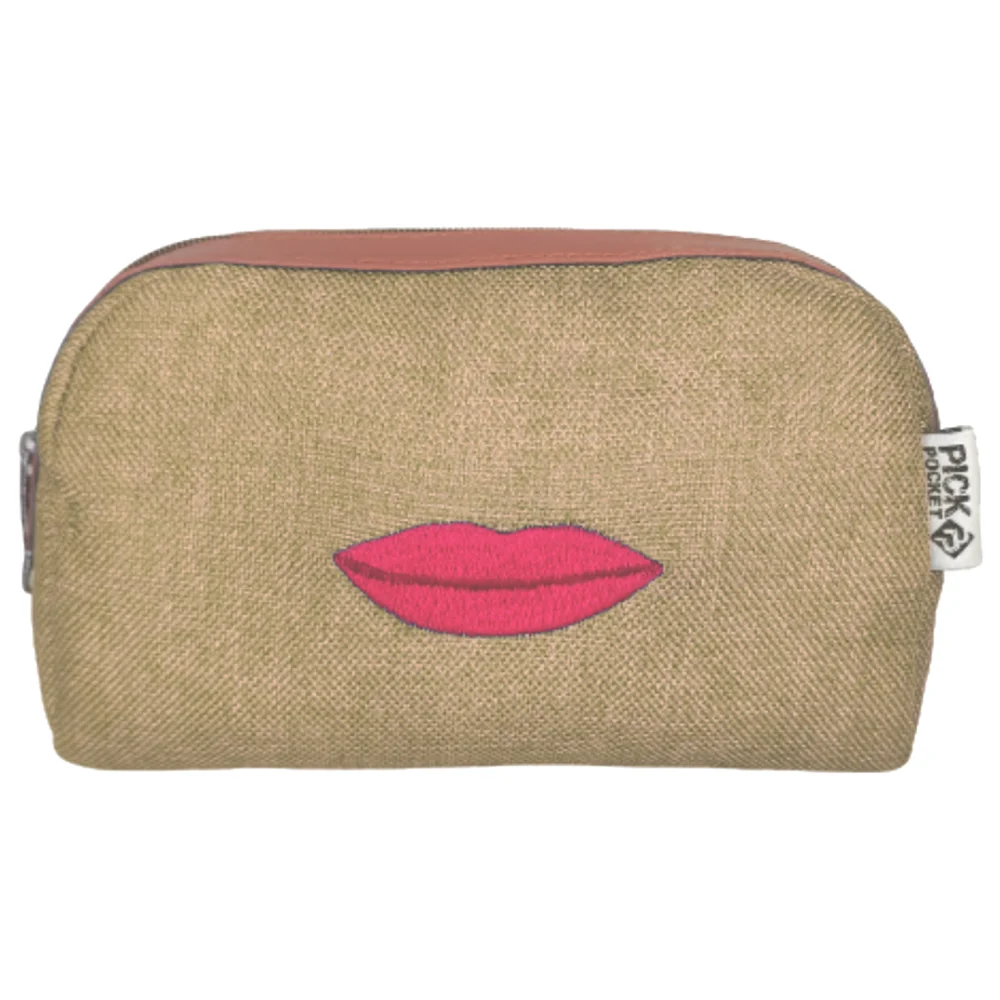 Pick Pocket Polyester Cosmetic Organiser - Brown
