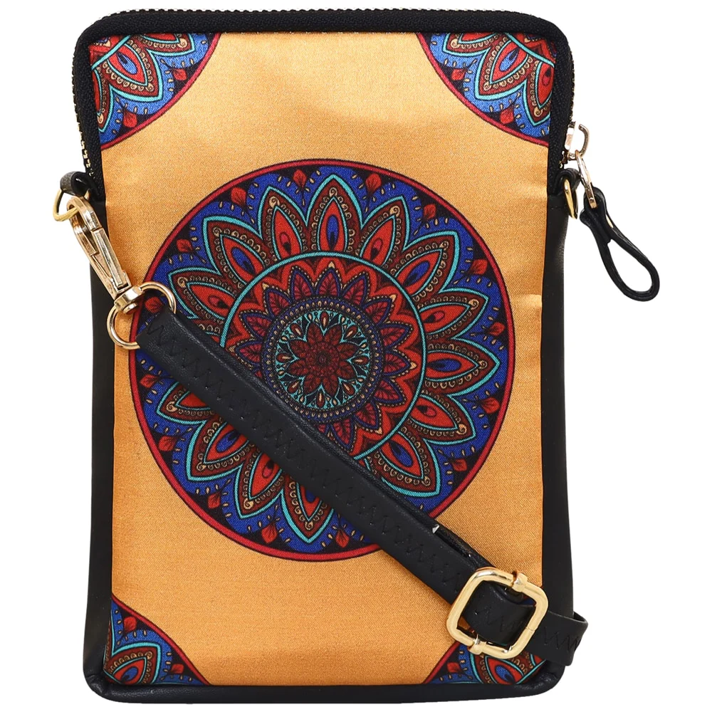 Sabhyata Mandala Design Sling Bag (SM02-07) - Yellow
