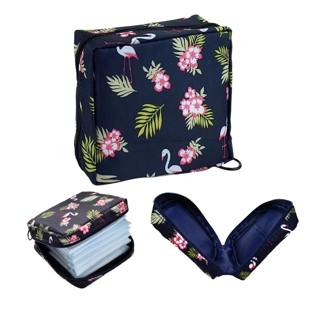 JB Home Sanitary Pad Organiser Bag - Blue