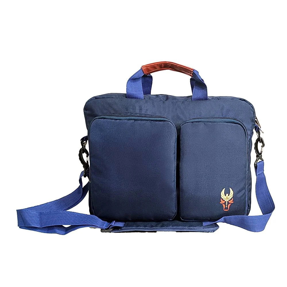 Krishiv Laptop Messenger Bag (Blue) - 17 L
