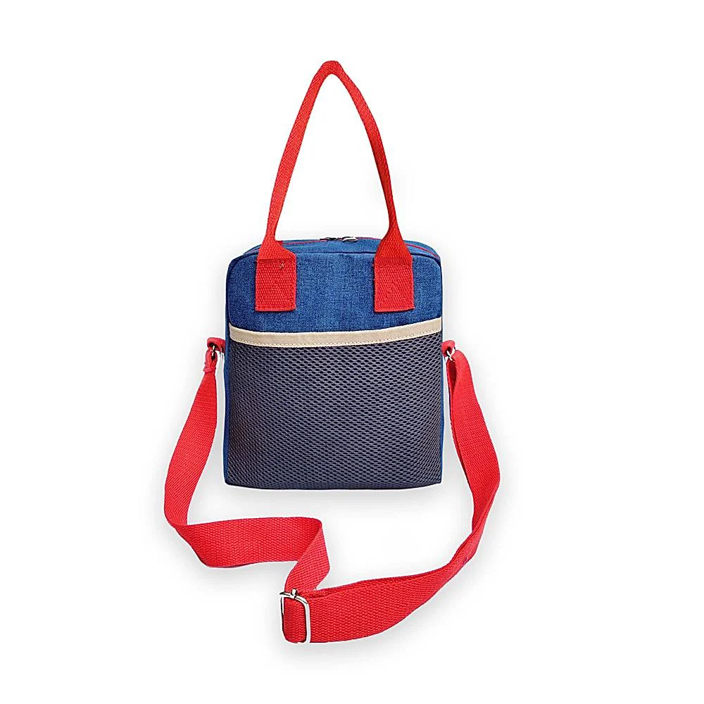 The Purani Jeans Denim Case Lunch Bag (01-A) - Blue