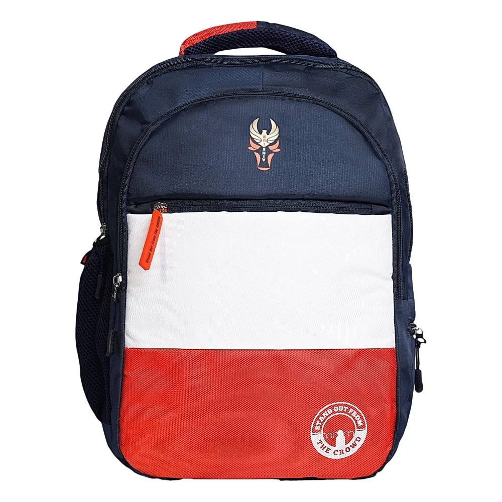Krishiv Sparkle Backpack (Blue & Orange) 25 L