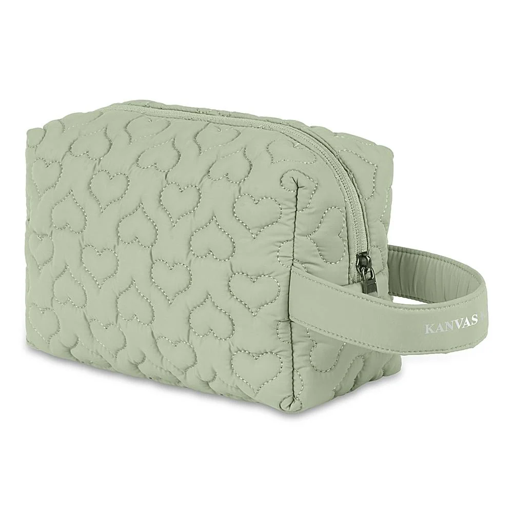 Kanvas Katha Vanity Pouch (KKCP010) Green