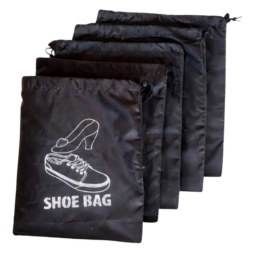 Saaks Shoes Organiser Bag (Pack Of 5) Black