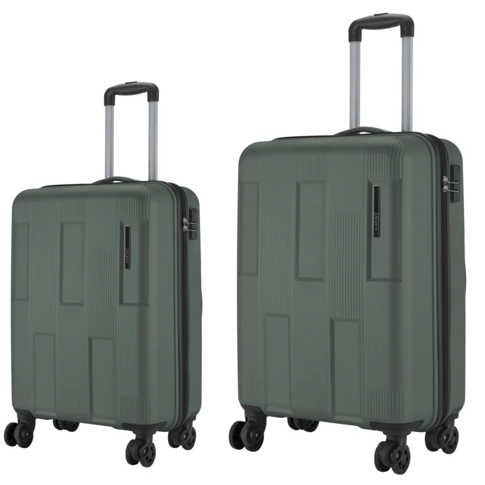 Safari Club Trolley Bag 4 Wheel (Dusk Green) Set Of 2