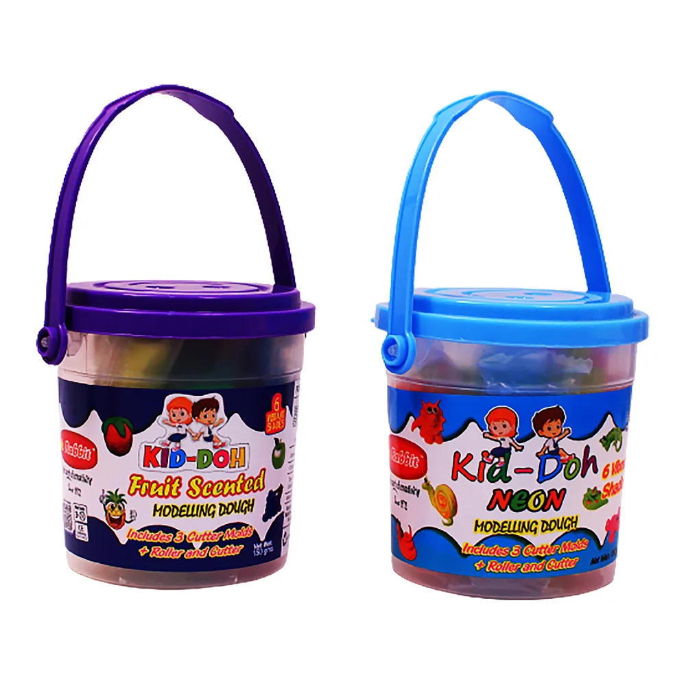 Rabbit Kids Dough Bucket Set - Set Of 3