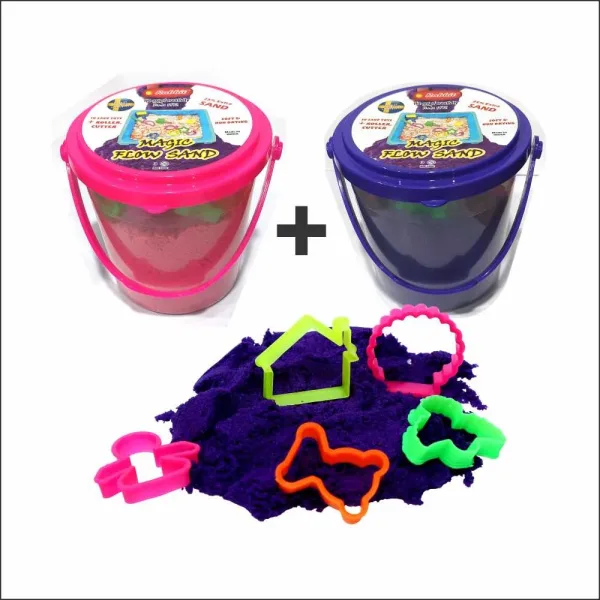 Rabbit Magic Flow Sand Bucket - Purple & Pink