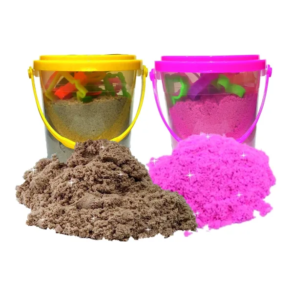 Rabbit Magic Flow Sand Bucket - Brown & Pink