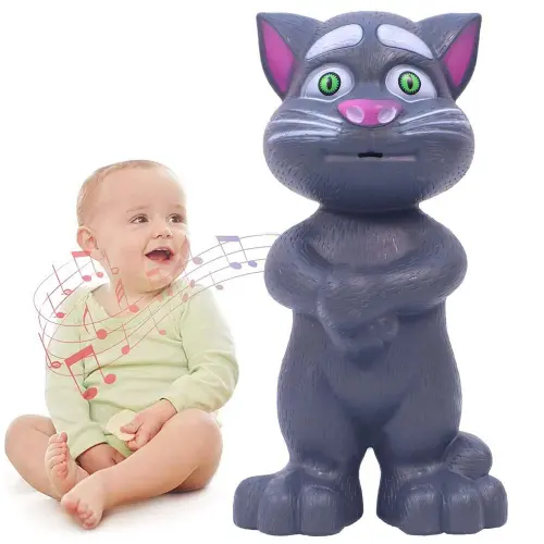 Toyshine Talking Tom Cat Toy For Kids - Grey