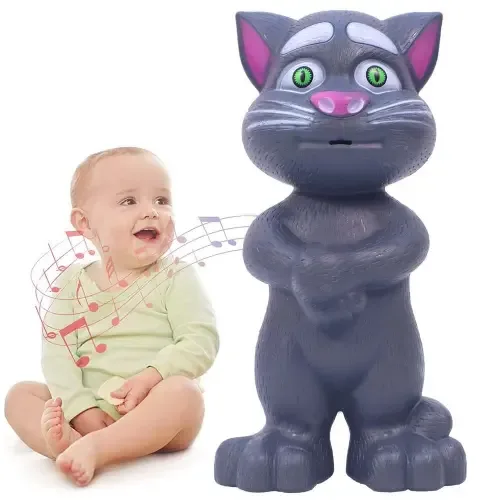 Toyshine Talking Tom Cat Toy For Kids - Grey