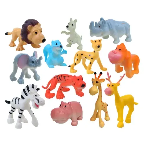 Toyshine Cartoon Wild Animals - Multicolour