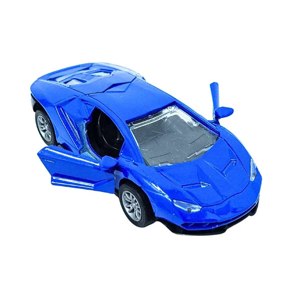 Gripz Metal Diecast Pull Back Car - Blue