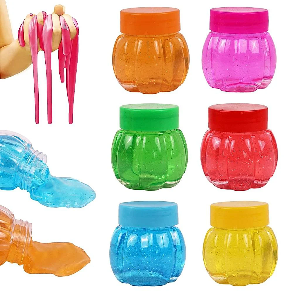 Toyshine Diy Non Sticky Smooth Colorful Slime Toy 6 Pieces