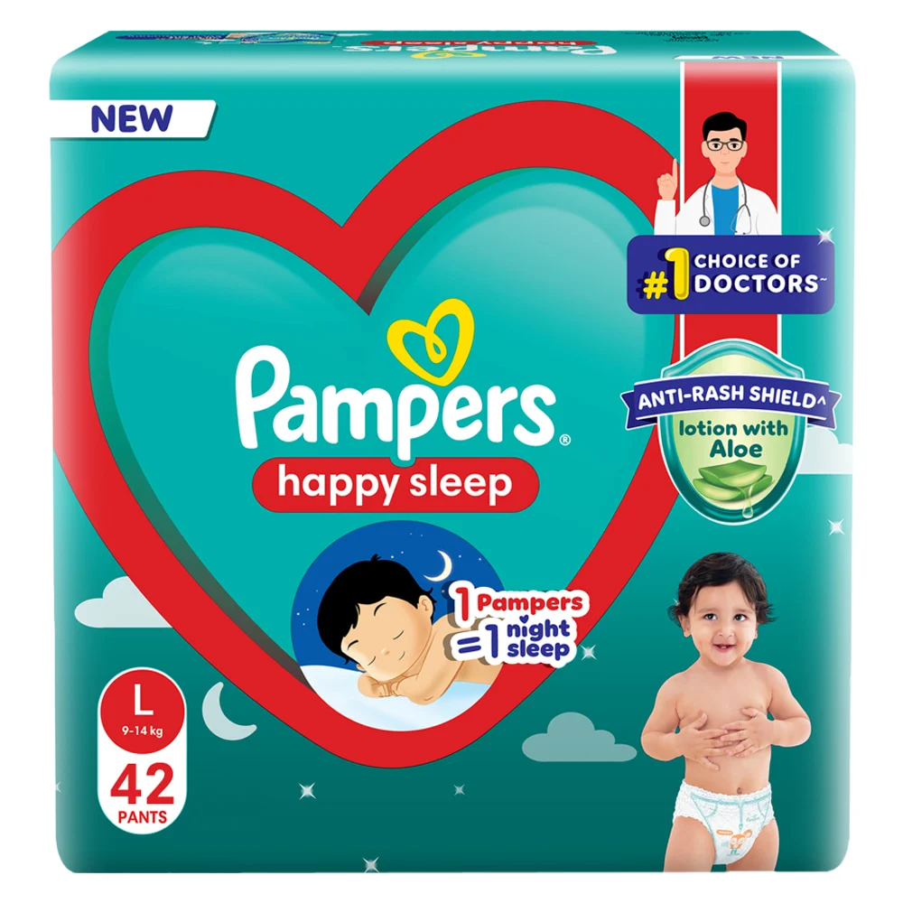 Pampers Happy Sleep Pants Large 9-14 kg