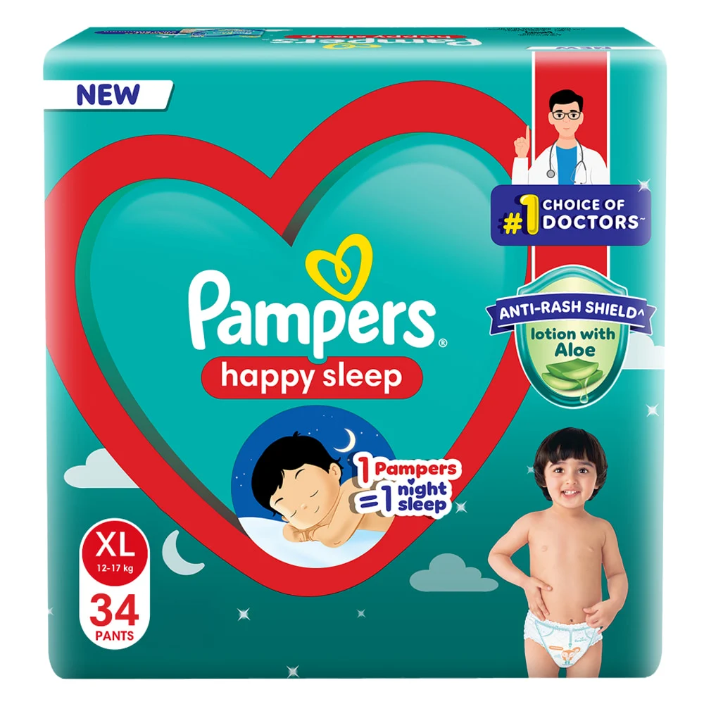 Pampers Happy Sleep Pants Extra Large (XL) 12-17 kg