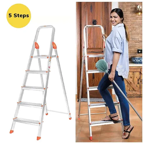 Bathla Advance 5 Step Ladder-Orange