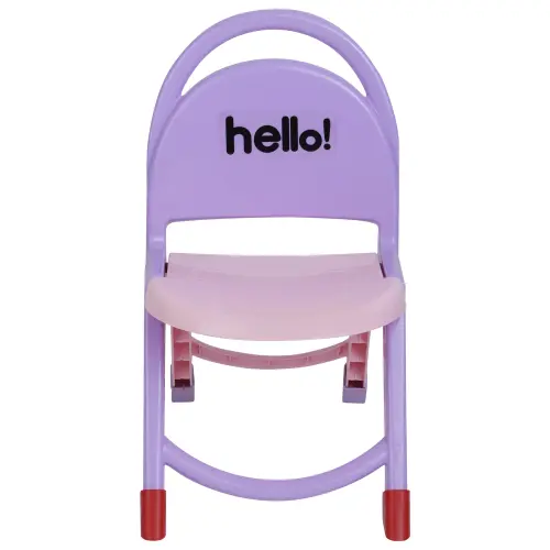 Happy Family Hello Folding Chair (Pink)
