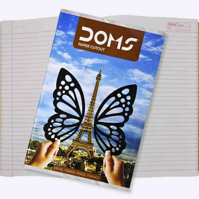 Doms Single Line A4 Size Notebook - 200 Pages