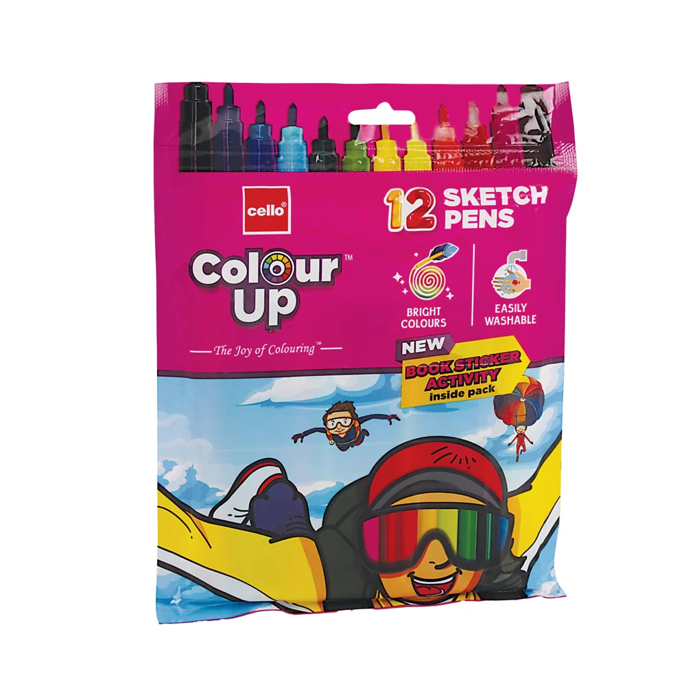 Cello Colour Up Sketch Pen - 12 Pieces
