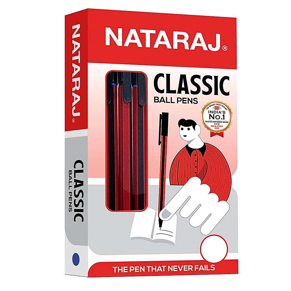Nataraj Classic Fine Tipped Ball Pen