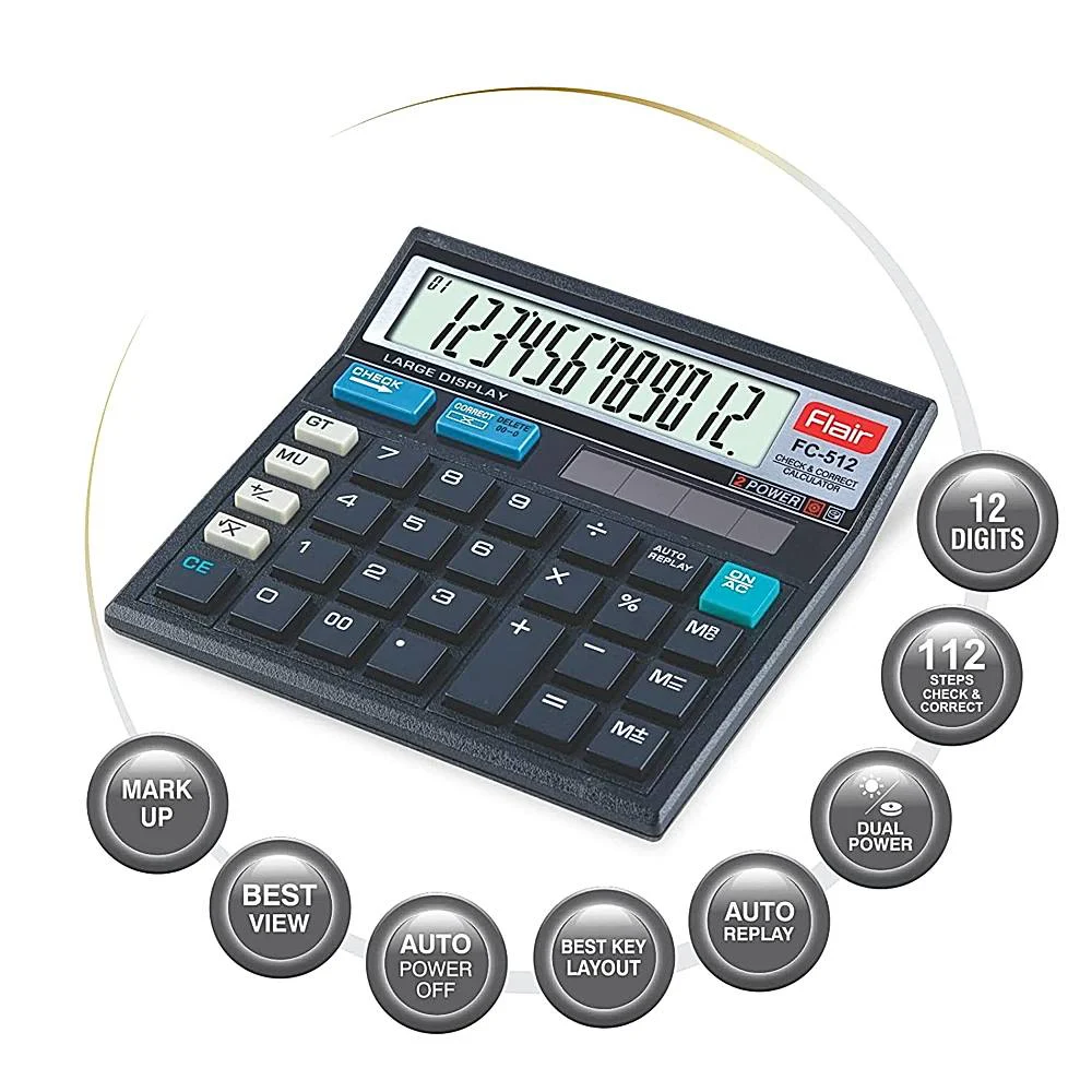 Flair FC-512 M Calculator - Black