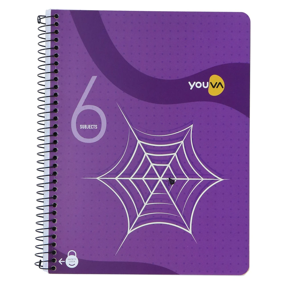 Navneet Youva 6 Subject Spiral Book (Assorted) - 300 Pages