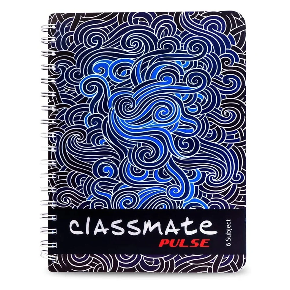 Classmate Pulse (6 Subject) Single Line Assorted Notebook - 267 X 203